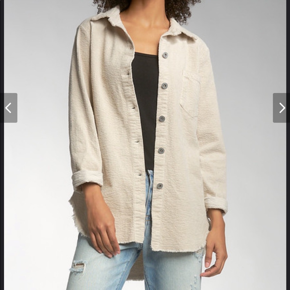 Women’s corduroy shacket jacket